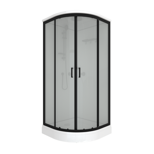 Душевая кабина Triton Прайм-Блэк-Вельвет А 90х90 низкий поддон